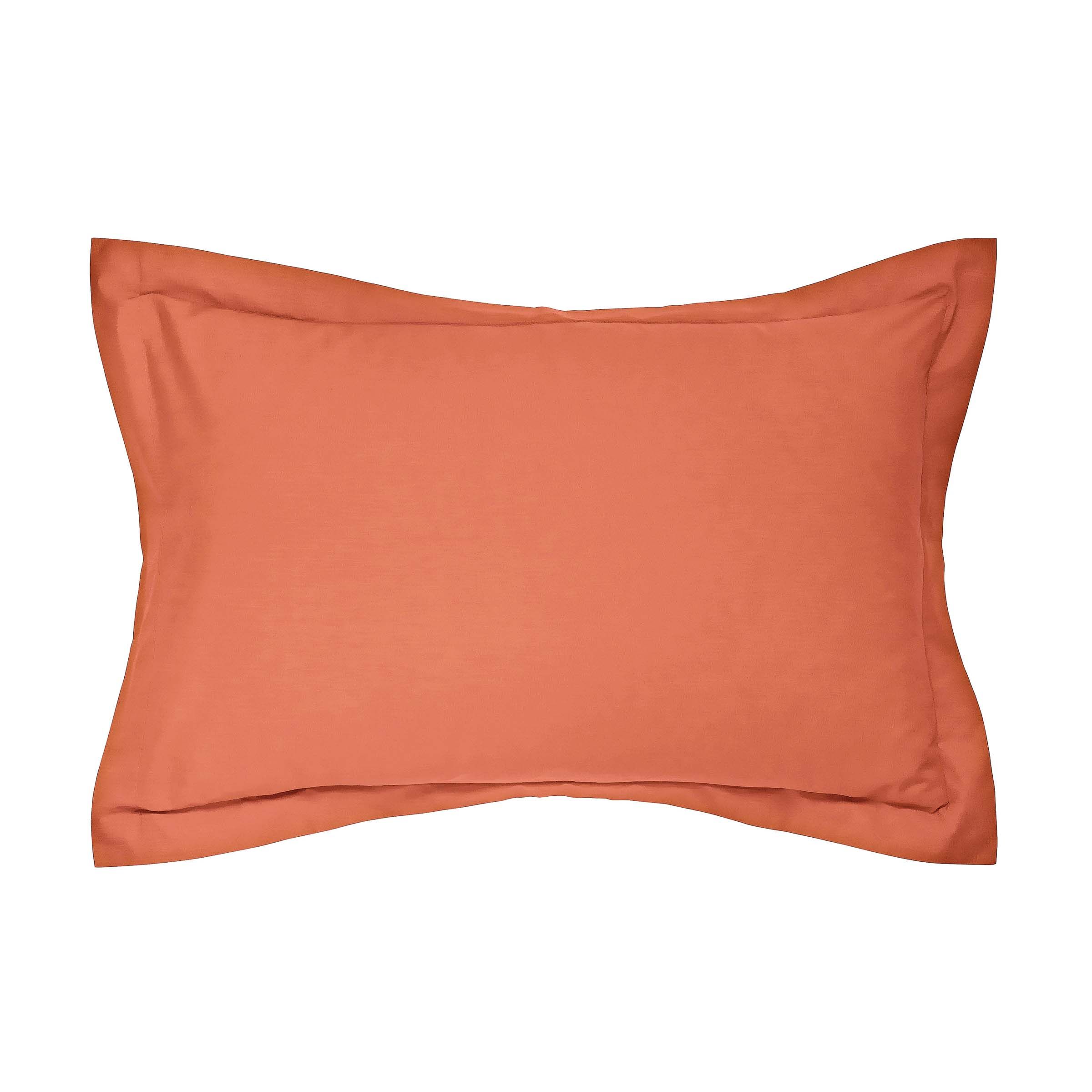 Plain Dye Oxford Pillowcase By Helena Springfield In Coral